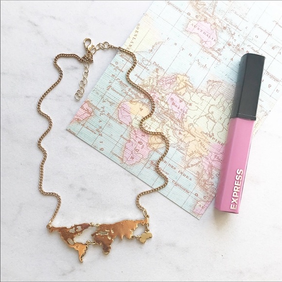 World Map Necklace - Picture 4 of 5